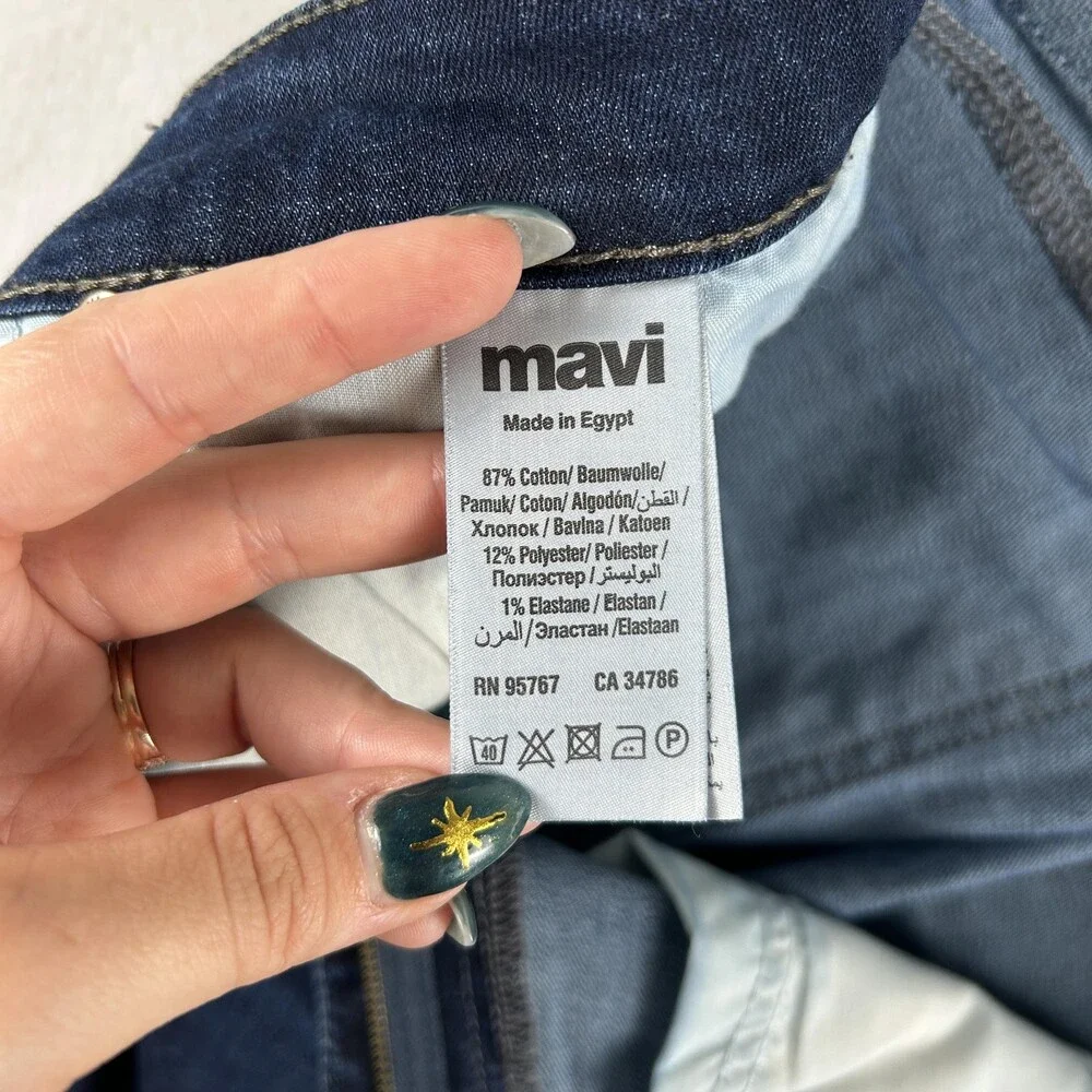 Mavi Marcus Jeans Mens 32x30 Medium Wash Blue Slim Straight Fit Stretch Denim